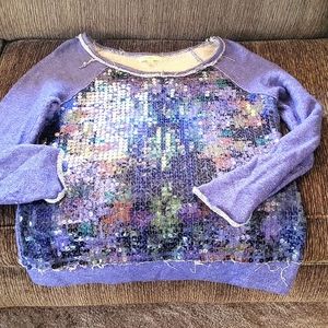 Lovefire XL purple sequin sweatshirt 💜